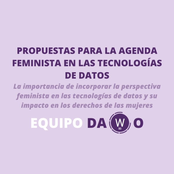 Tecnologías de datos alineadas con agenda feminista