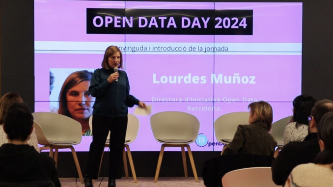 Lourdes Muñoz Presenta Open Data Day 2024